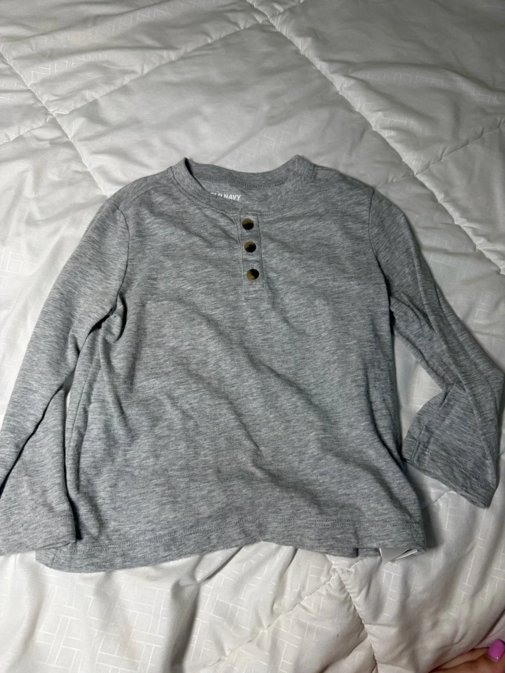 3 Long Sleeve Henley Tops 4t